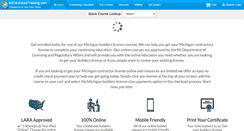 Desktop Screenshot of micontractortraining.com