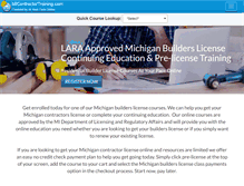 Tablet Screenshot of micontractortraining.com